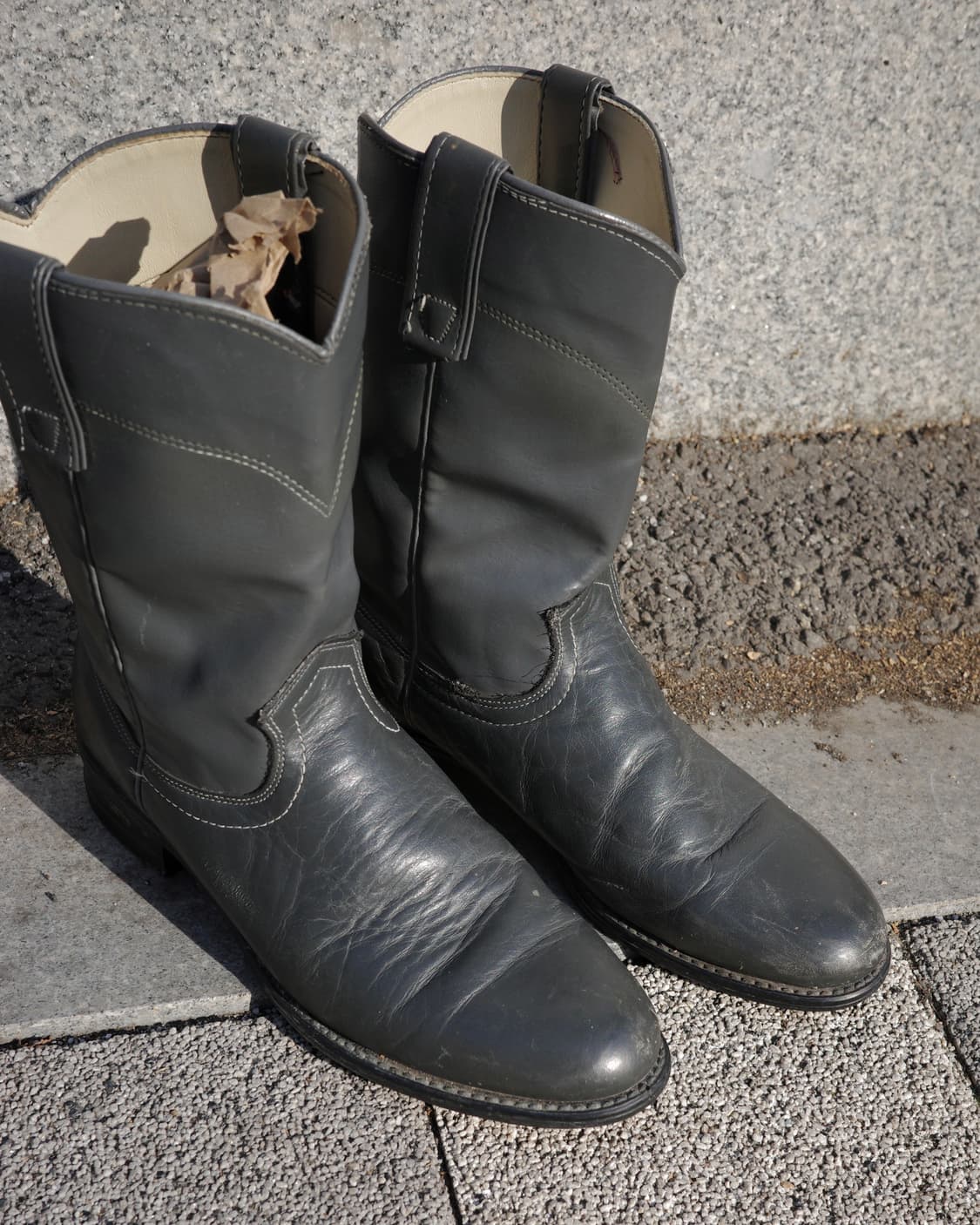 80s Wrangler 그레이 로퍼 웨스턴 부츠 상품이미지2