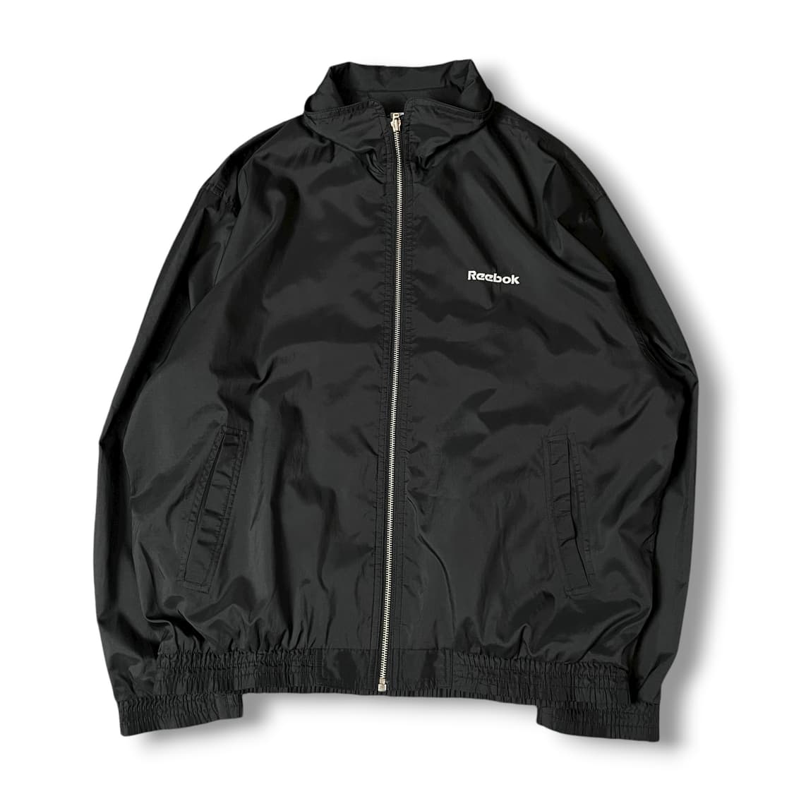 리복 블랙 로고 나일론 바람막이 자켓 100 상품이미지1