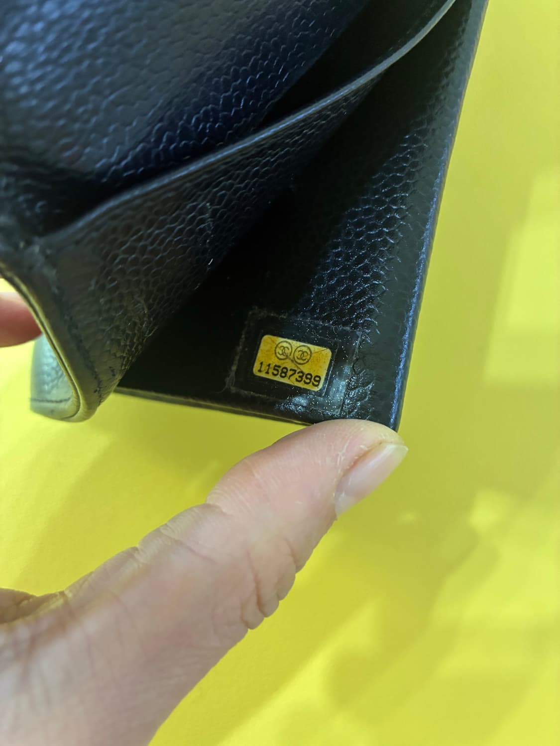 풀세트) 샤넬 블랙 캐비어 타임리스 장지갑 빈티지 시리얼 11번대 상품이미지7