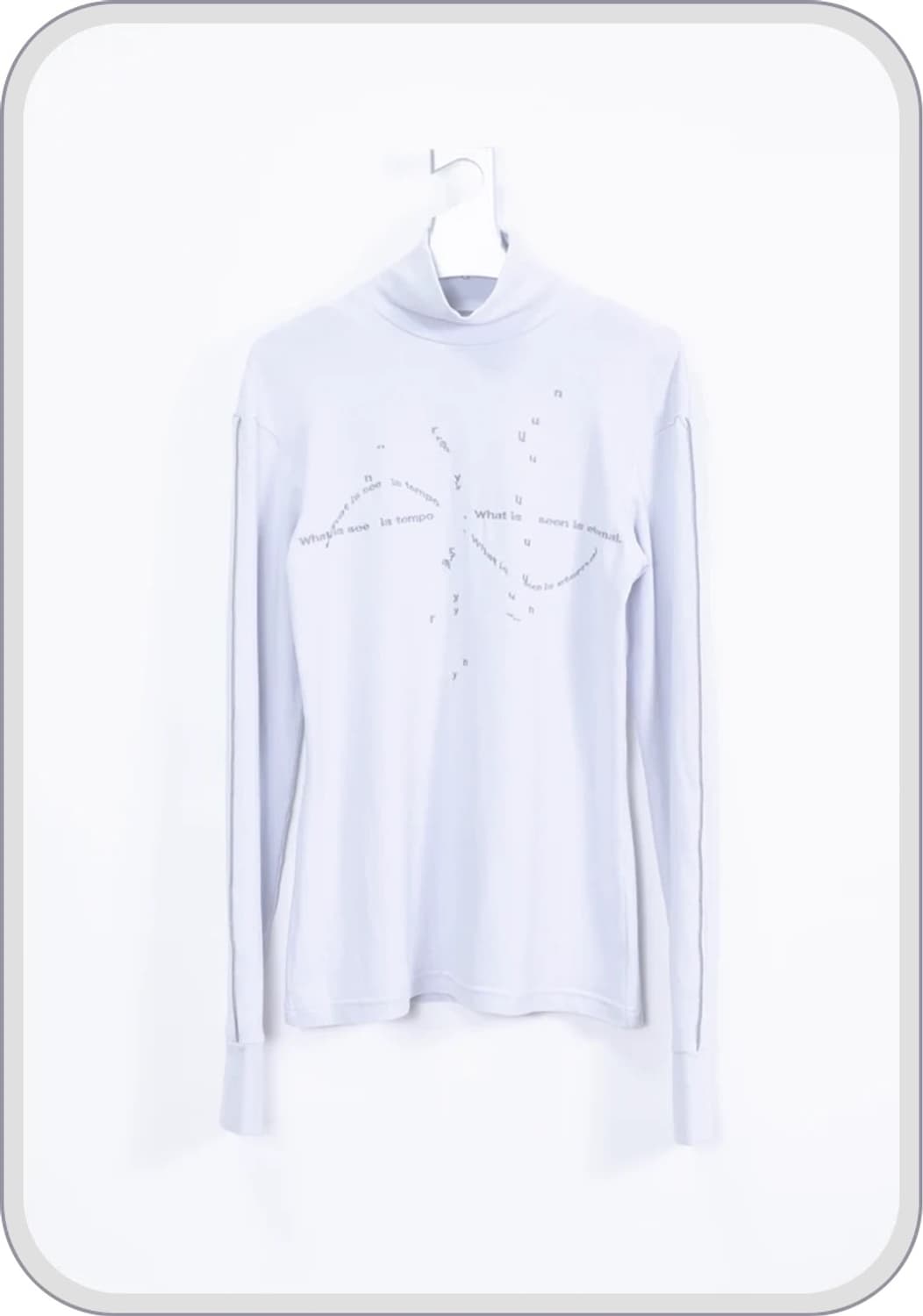 chloma 자수 하이넥 티셔츠  일본 빈티지 사이버코어 고프코어 상품이미지2