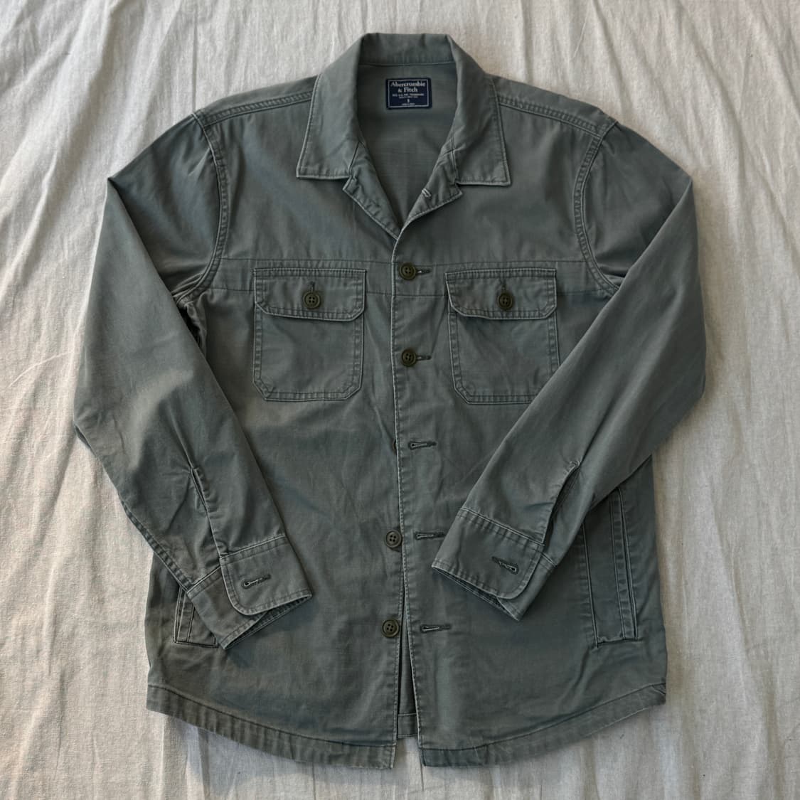 아베크롬비 빈티지 밀리터리 워싱 셔츠 자켓 S 상품이미지1