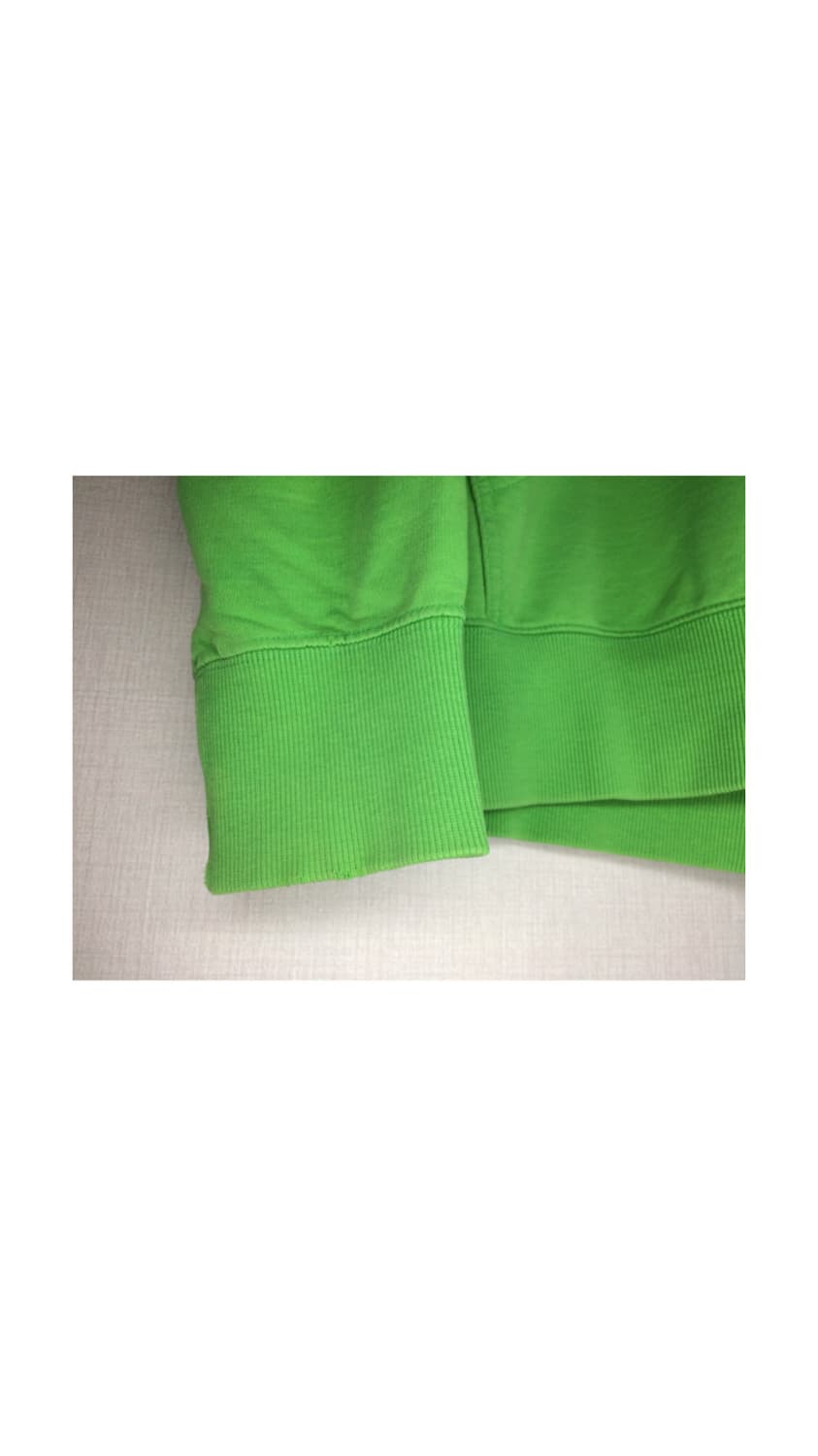 빈티지 곰돌이 프린팅 그린 후드집업 상품이미지4