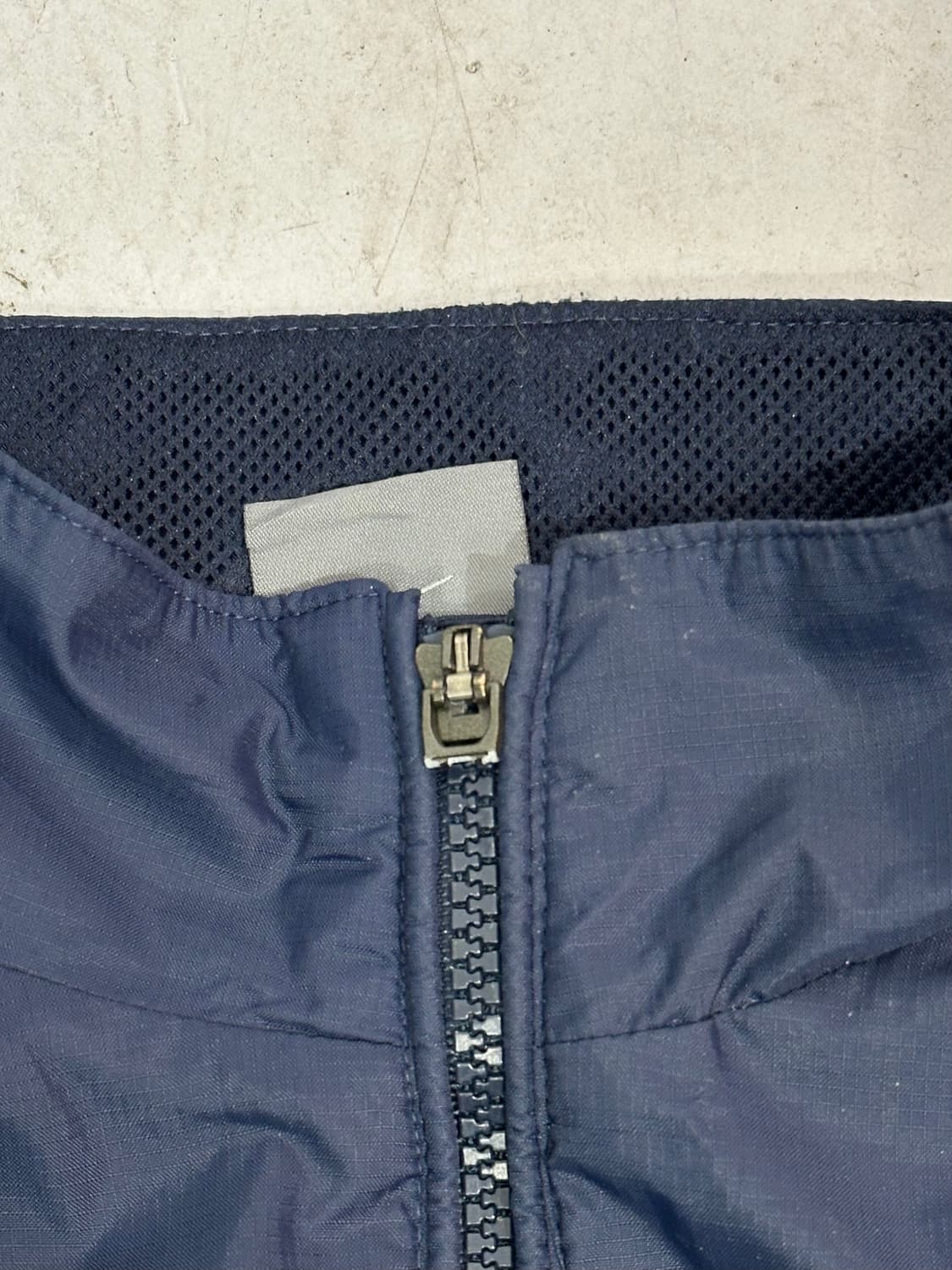 00s 나이키 네이비 화이트 사이드 라인 올드스쿨 바람막이 트랙 자켓 L 상품이미지9