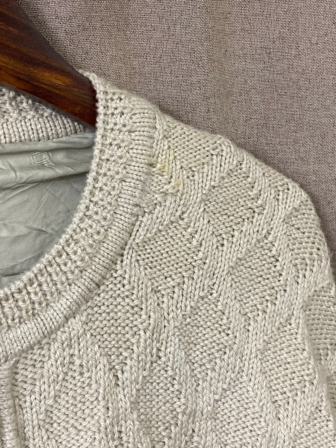 빈티지 헤비 니트 집업 상품이미지3