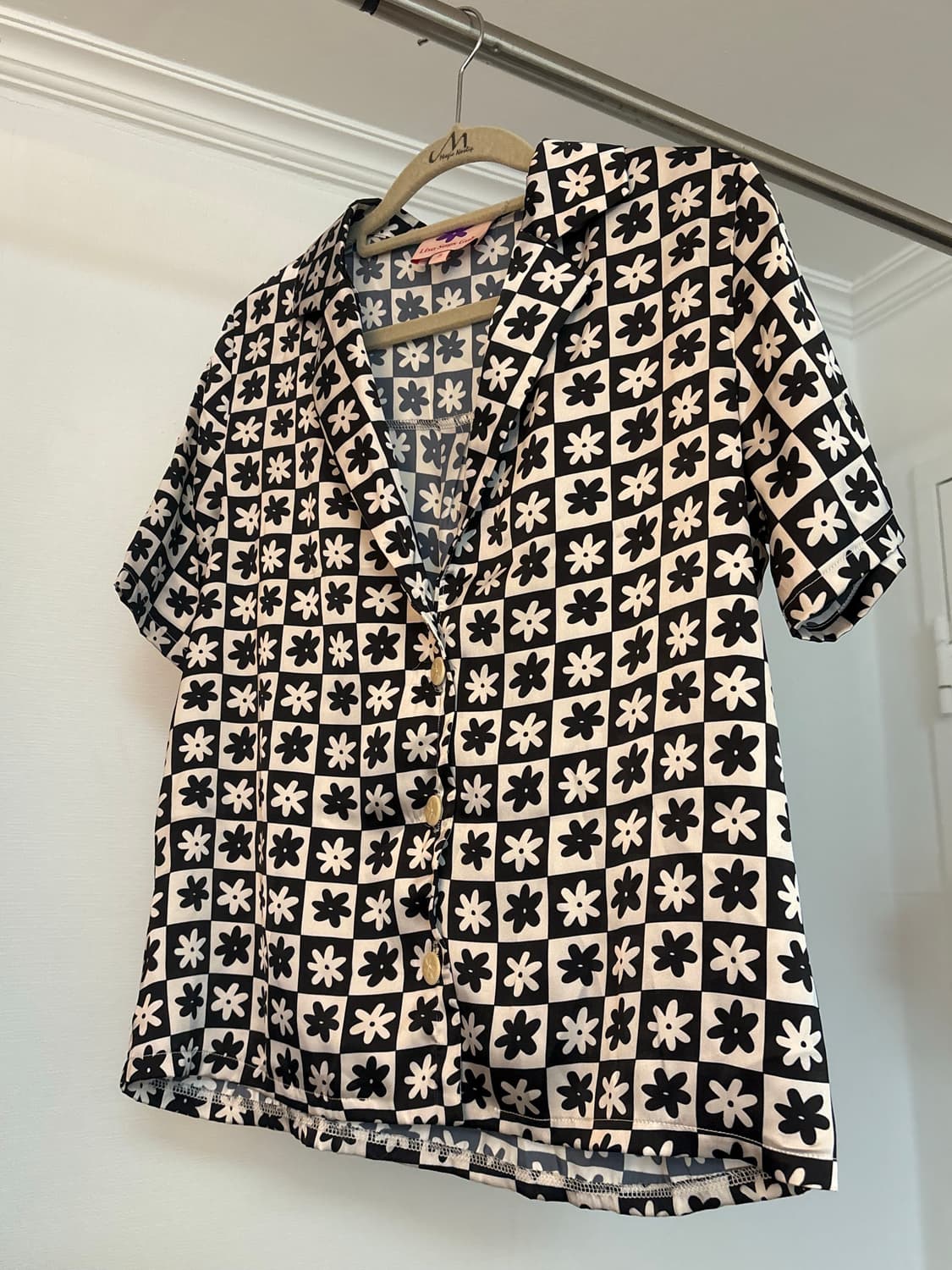 Lisa says gah 실크 반팔 셔츠  상품이미지1