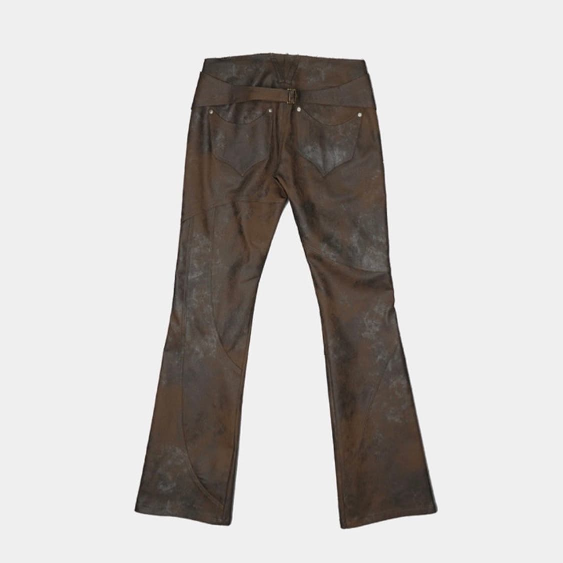 LOW WAIST ASYMMETRY LINE FLARE PANTS 상품이미지2
