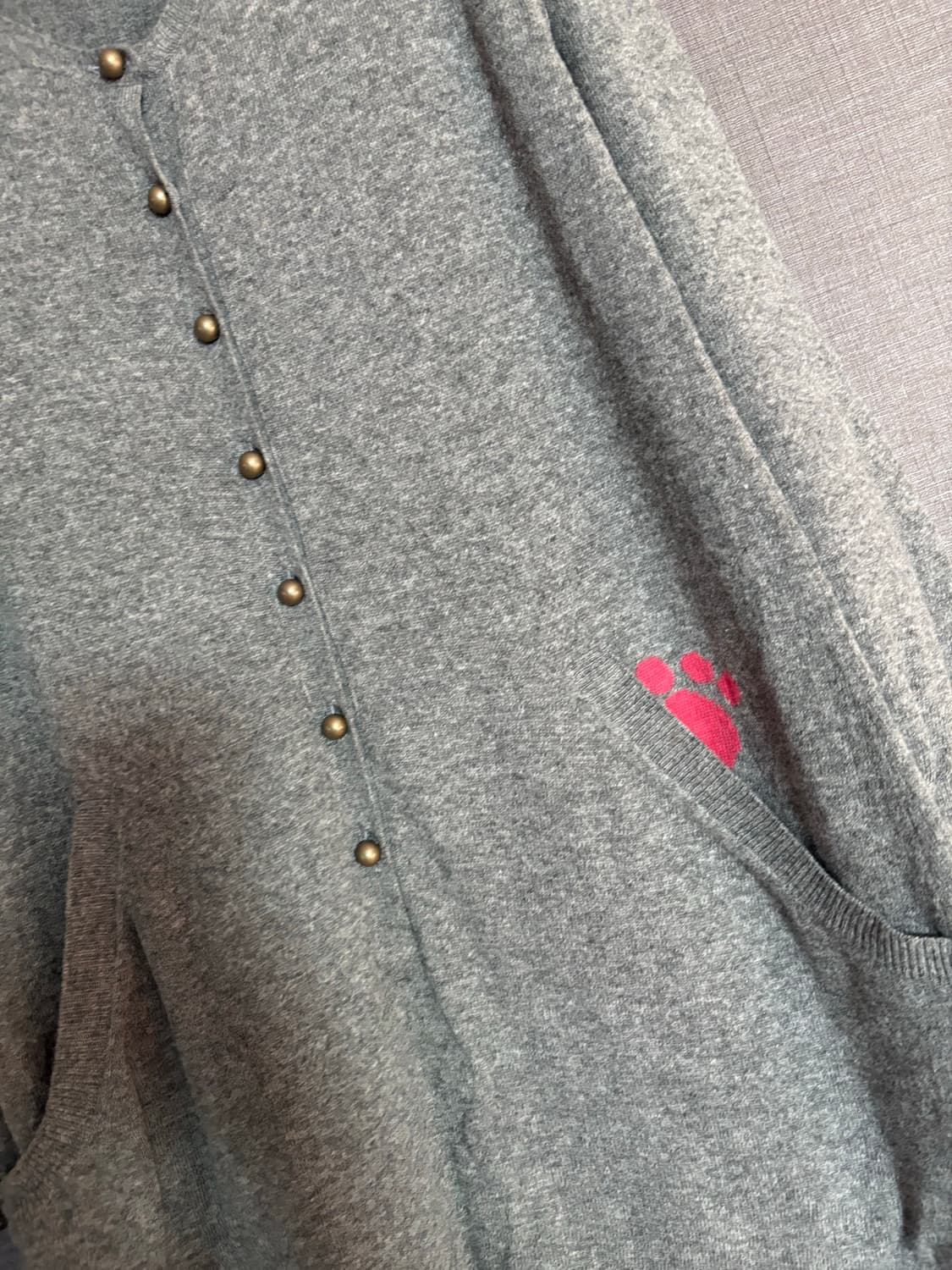 TSUMORI CHISATO 회색 롱 가디건 상품이미지3