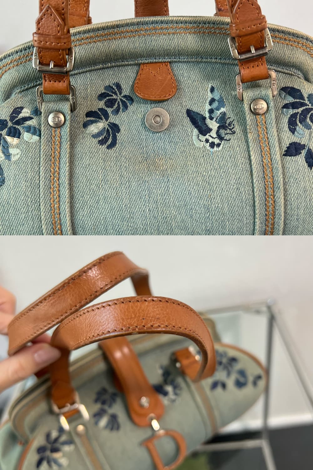 디올 데님 디텍티브 D참 FW2005 숄더백 상품이미지9