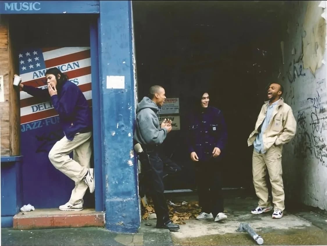 (투팍 착용)80's 칼하트 블랭킷 라인드 데님 초어 코트 XL 상품이미지9