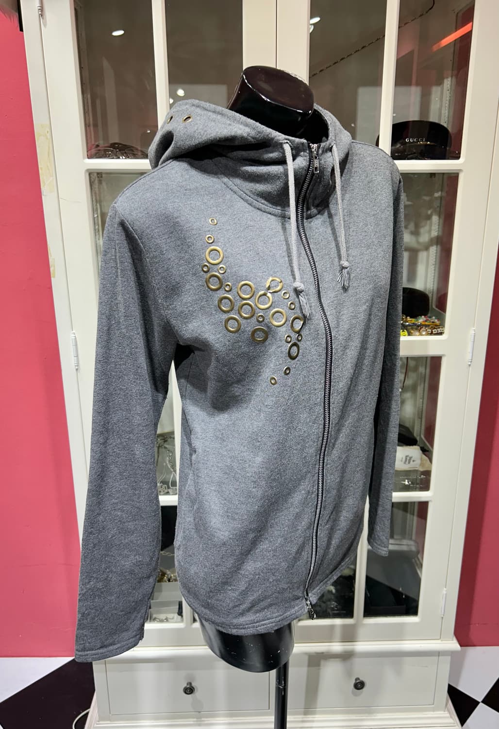 PPFM hooded zip up PPFM 스터드 디테일 후드집업 상품이미지1