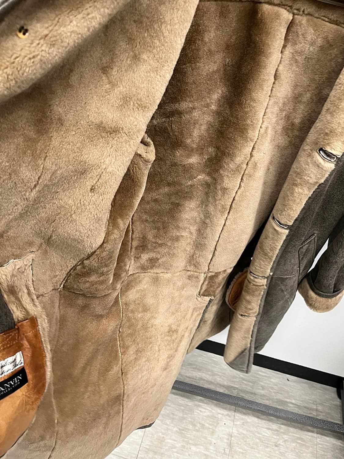 100) 랑방 양털 무스탕 코트  상품이미지7