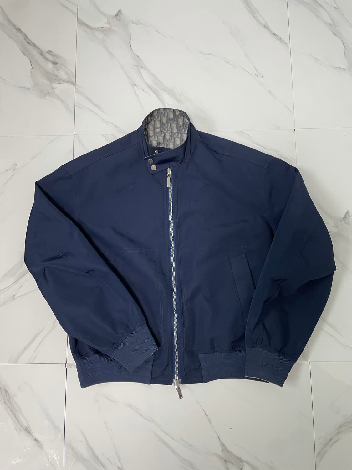 디올 오블리크 리버서블 테크니컬 봄버 블루종 자켓 50 한글택 상품이미지3