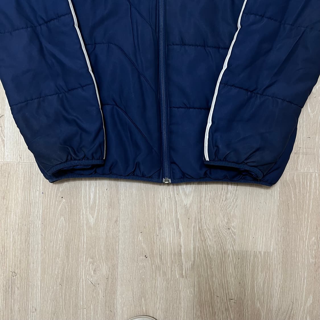 아디다스 삼선 사이드라인 로고 다운 후드점퍼 M(95) 상품이미지7