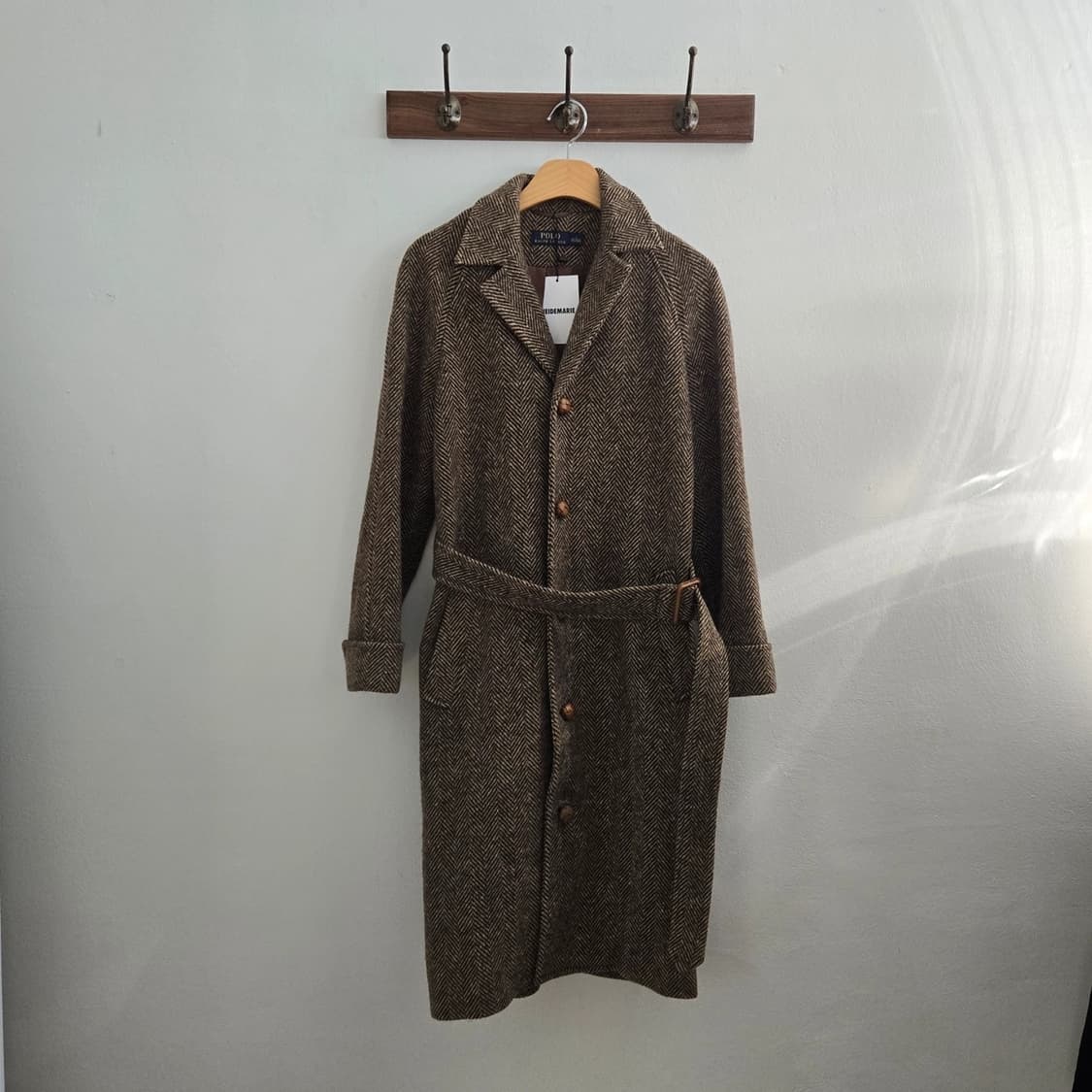 폴로 헤링본 울 코트 상품이미지1