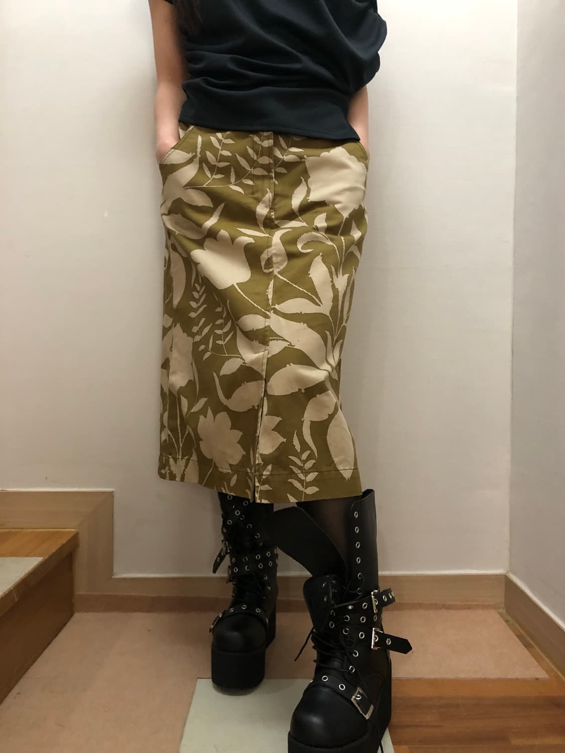 빈티지 프라다 오리엔탈 미디 스커트 상품이미지6