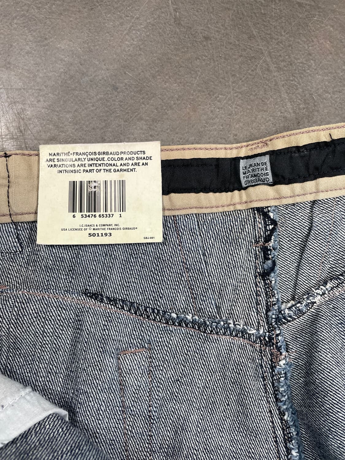 00s 마리떼 프랑소와저버 데드스탁 와이드 데님 팬츠 상품이미지7