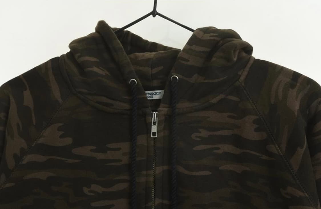 브라운 카모 후드집업 상품이미지2