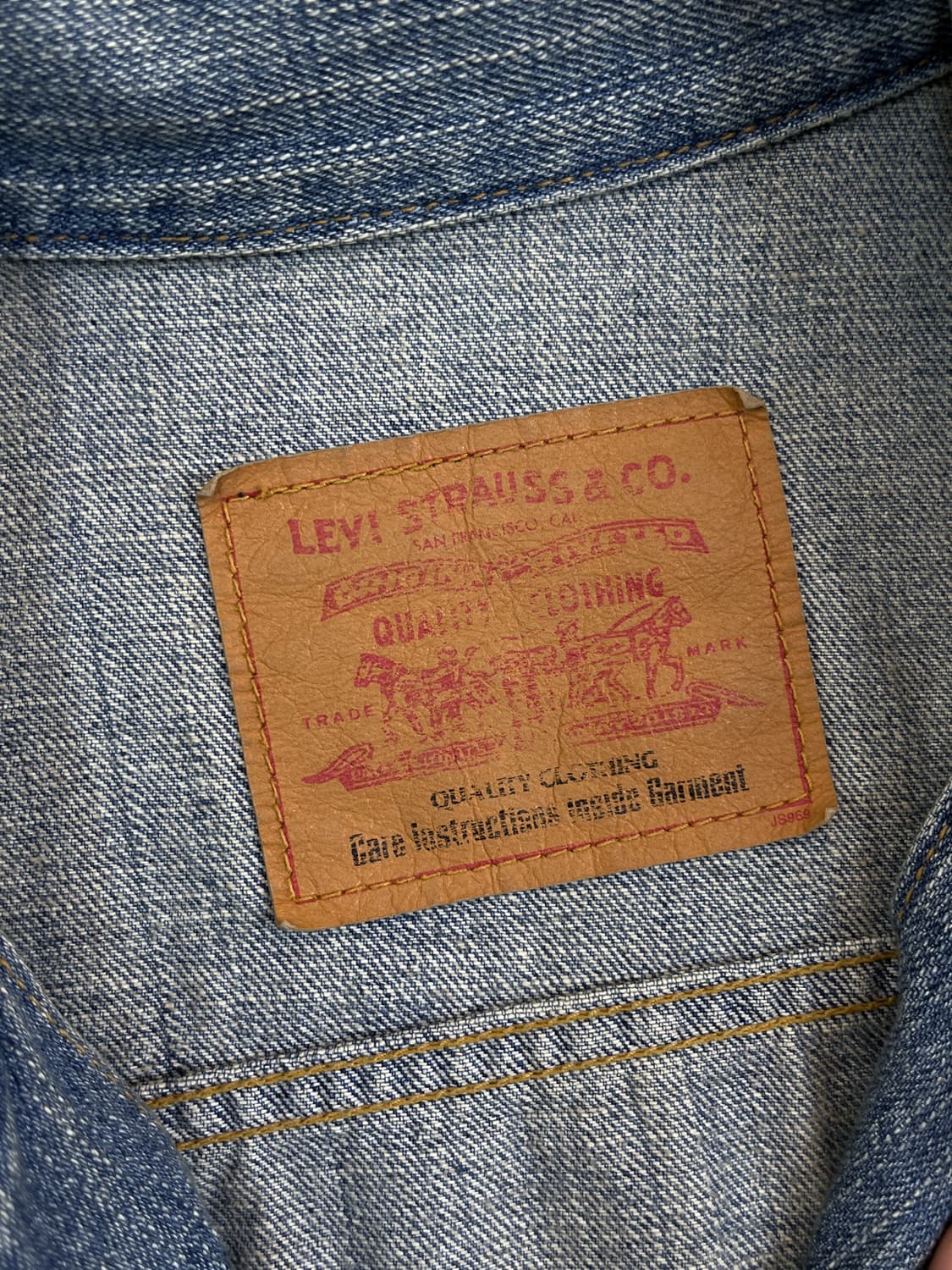 리바이스 투웨이 디스크레스드 데님 집업 자켓 상품이미지6