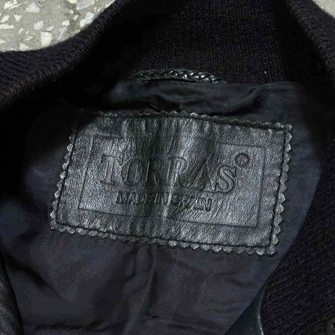 90s Torras 레더 니트 자켓 상품이미지7