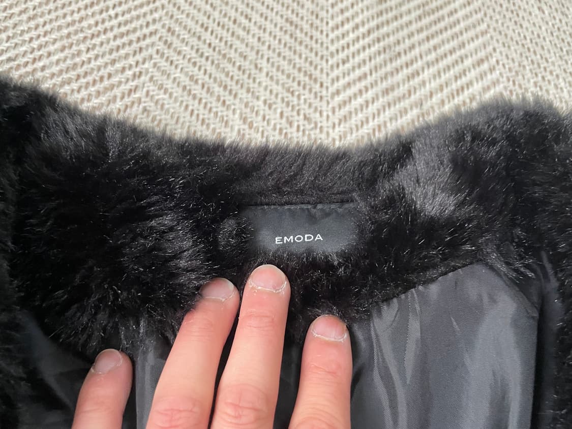 에모다 페이크 퍼 노카라 자켓 J03528 상품이미지3