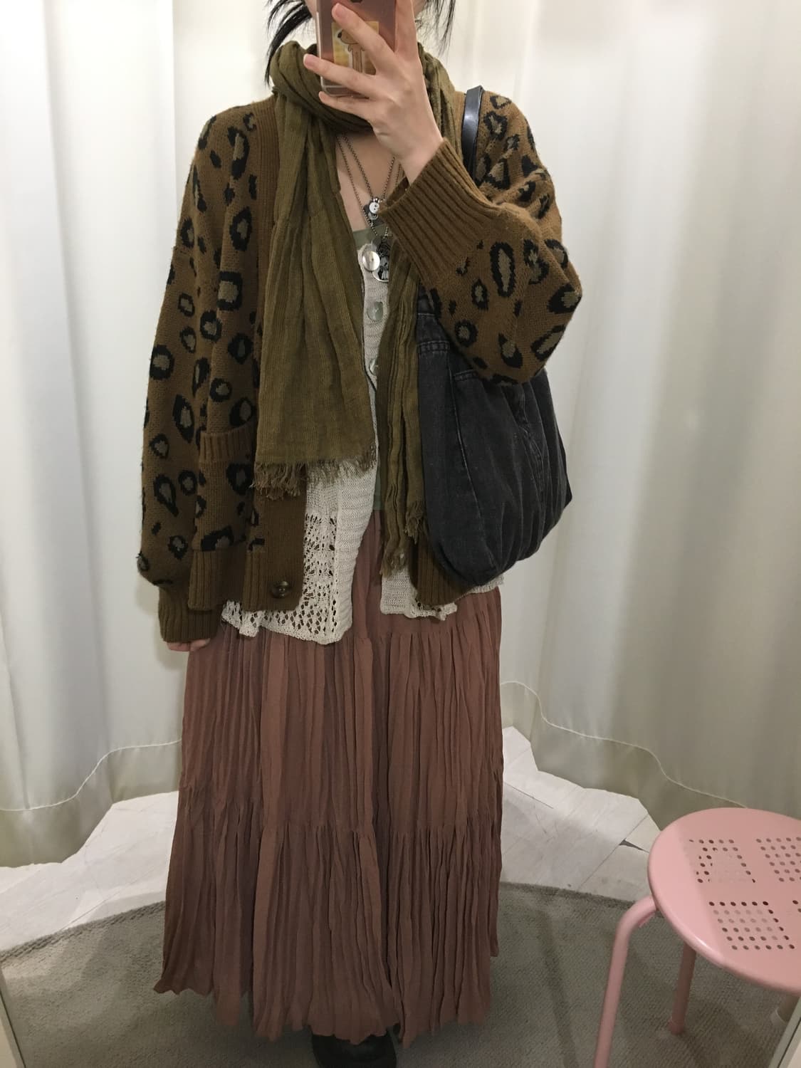 Cozy Leopard Pocket Cardigan 상품이미지5