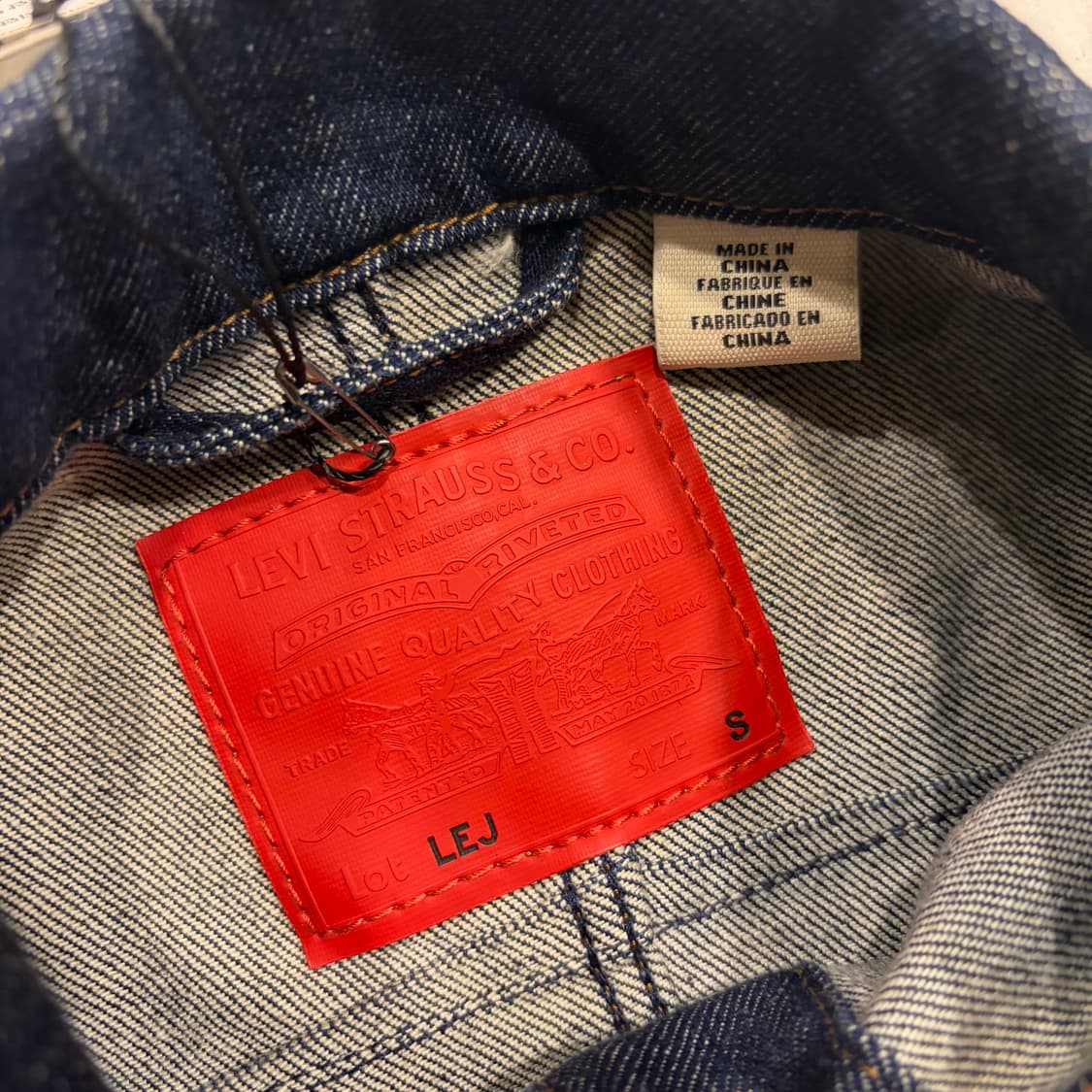 [S] 리바이스 LEJ 리이슈 데님 크롭 자켓 청자켓 C288 상품이미지5