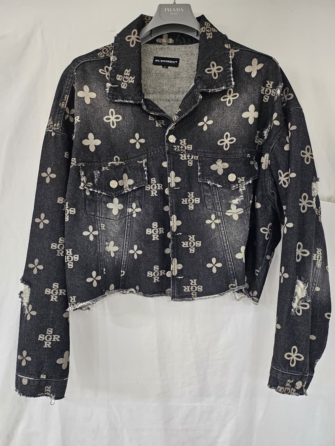 써저리 모노그램 클로버 트러커 자켓 L 상품이미지1