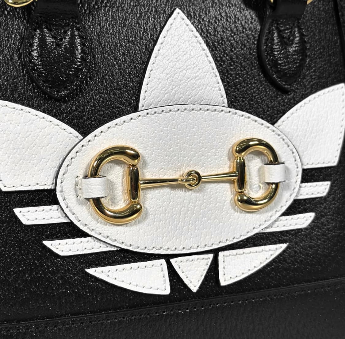 Gucci 구찌 x 아디다스 여성 홀스빗 탑핸들 숄더 크로스백 미니 블랙 상품이미지6