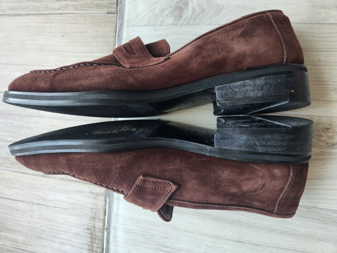 토마스클럽 스웨이드 핸드메이드 브라운 로퍼 (260) 상품이미지4