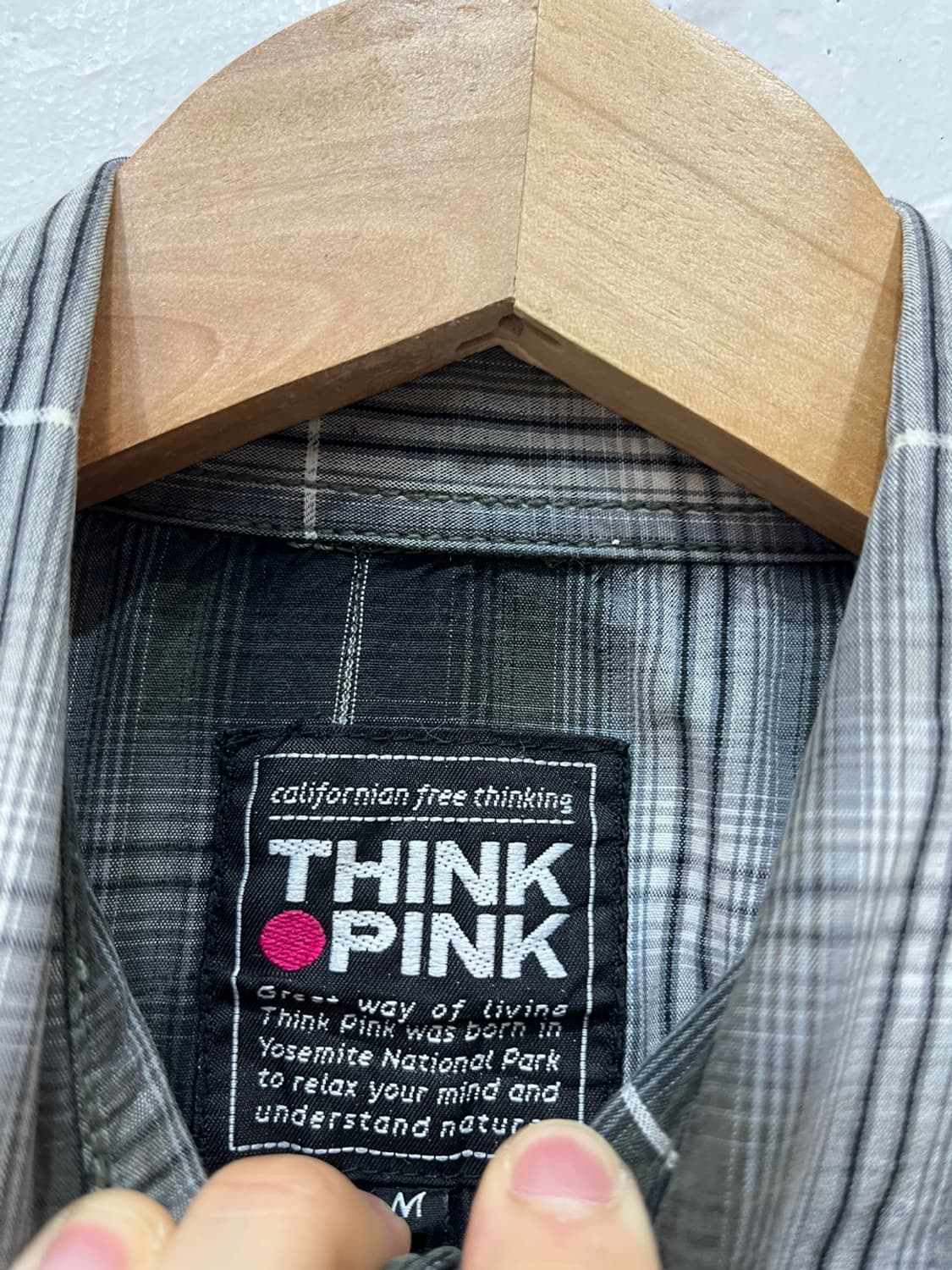 ThinkPink 옴브레 웨스턴 체크 셔츠 상품이미지6