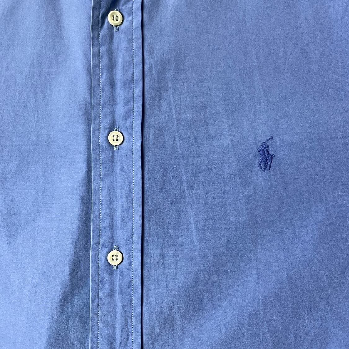 RALPH LAUREN 랄프로렌 빈티지 블루 코튼셔츠 상품이미지3