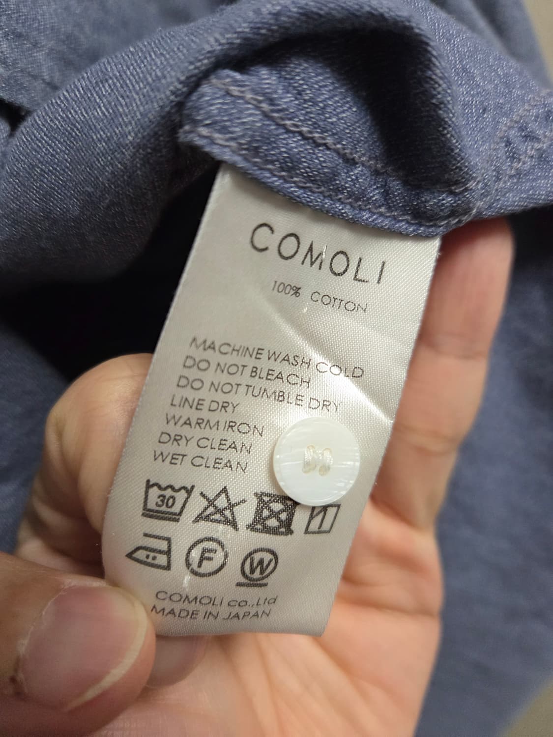 COMOLI 코모리 2pockets 워크셔츠 2 size 상품이미지3