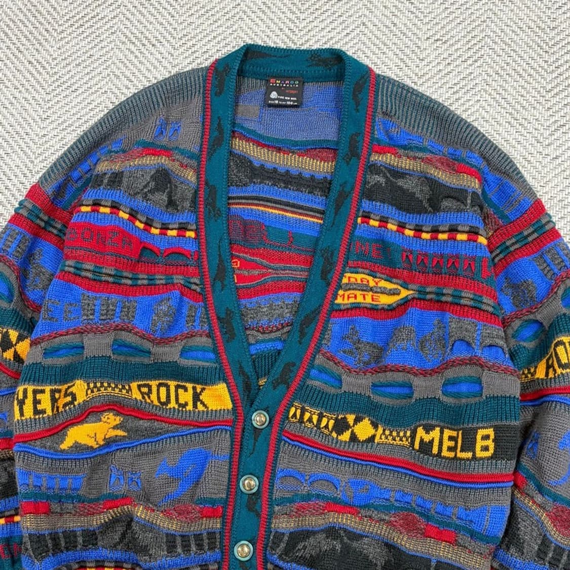 오스트레일리아 울 케이블 가디건 v2080 상품이미지3