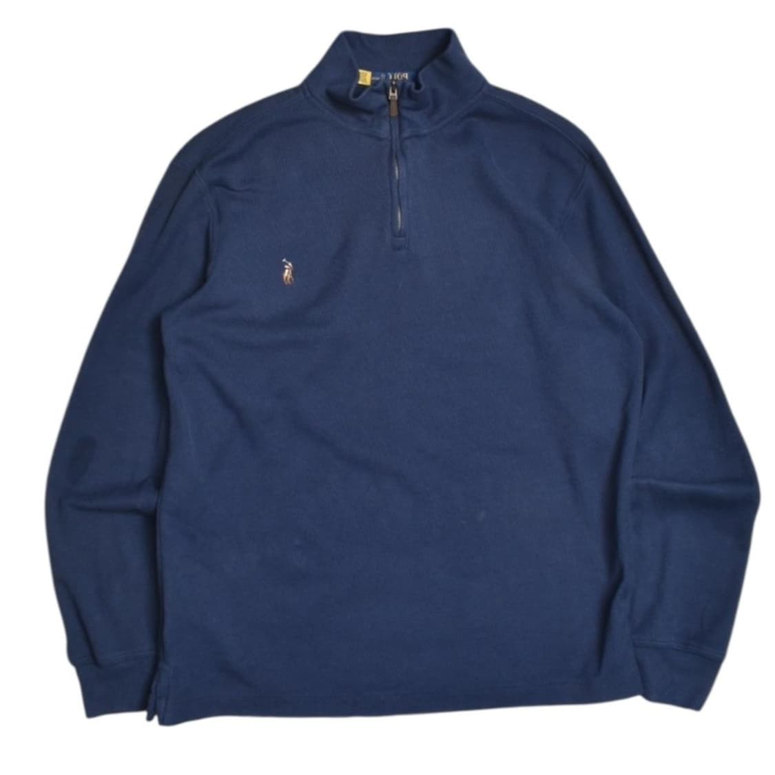 폴로 랄프로렌 큐알 반집업 코튼 니트 L 상품이미지2