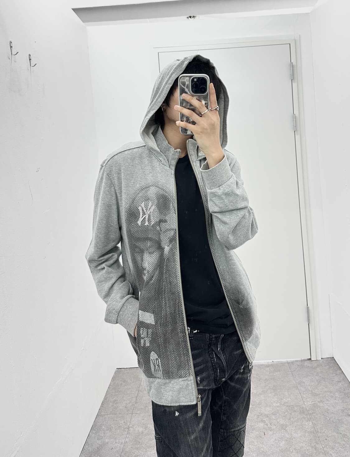 MLB glitter graphic hood zip up 상품이미지1