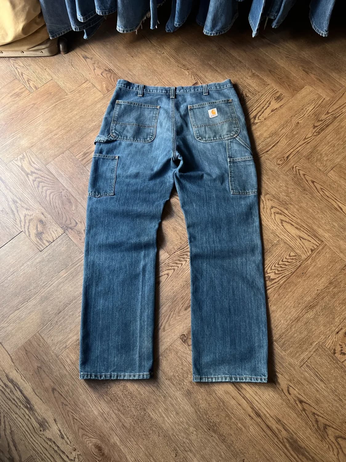 [36]칼하트 USA 빈티지 워싱 싱글니 카펜터 워크 데님 팬츠 상품이미지1