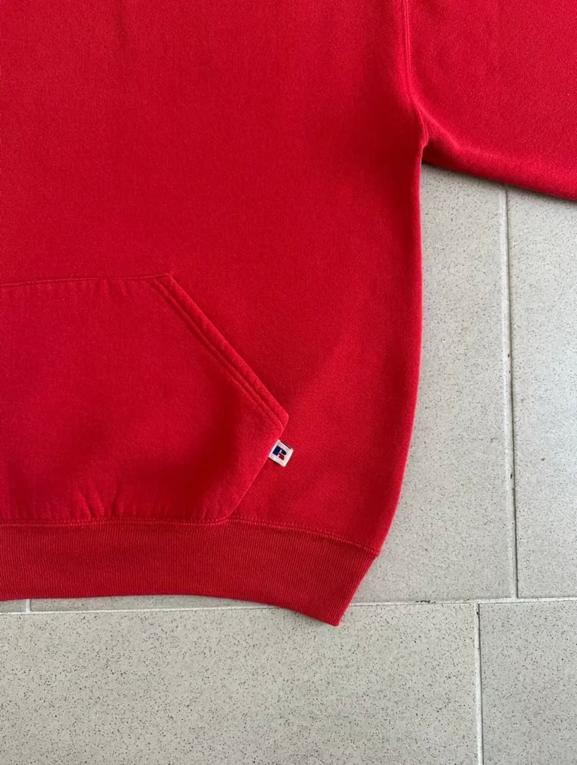 90s 빈티지 러셀 후드 레드 XL USA 상품이미지3