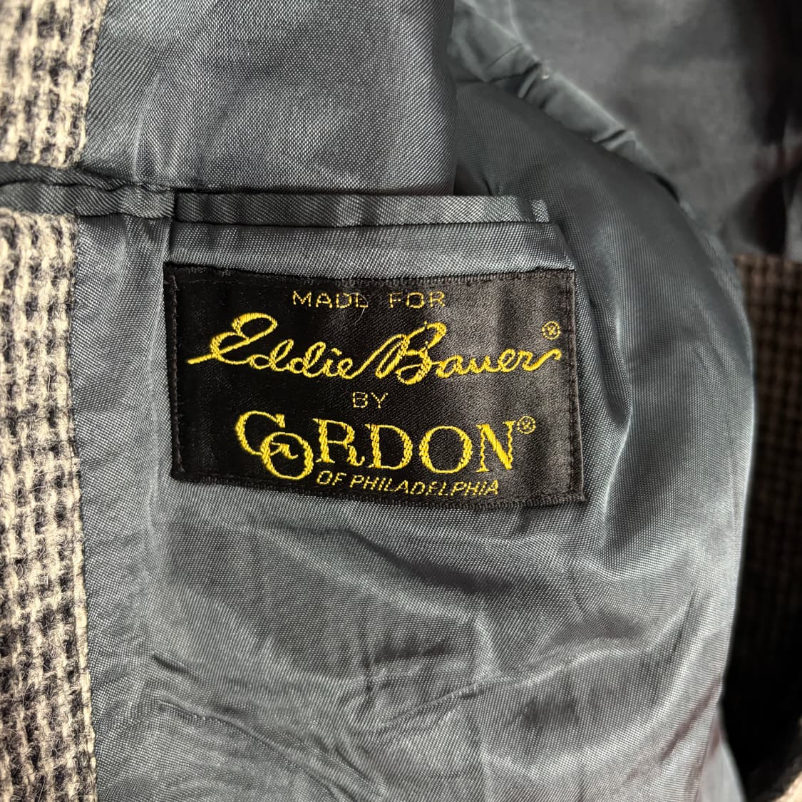 90s 에디바우어 콜라보 해리스트트위드 헤링본 울자켓(Free) 상품이미지6