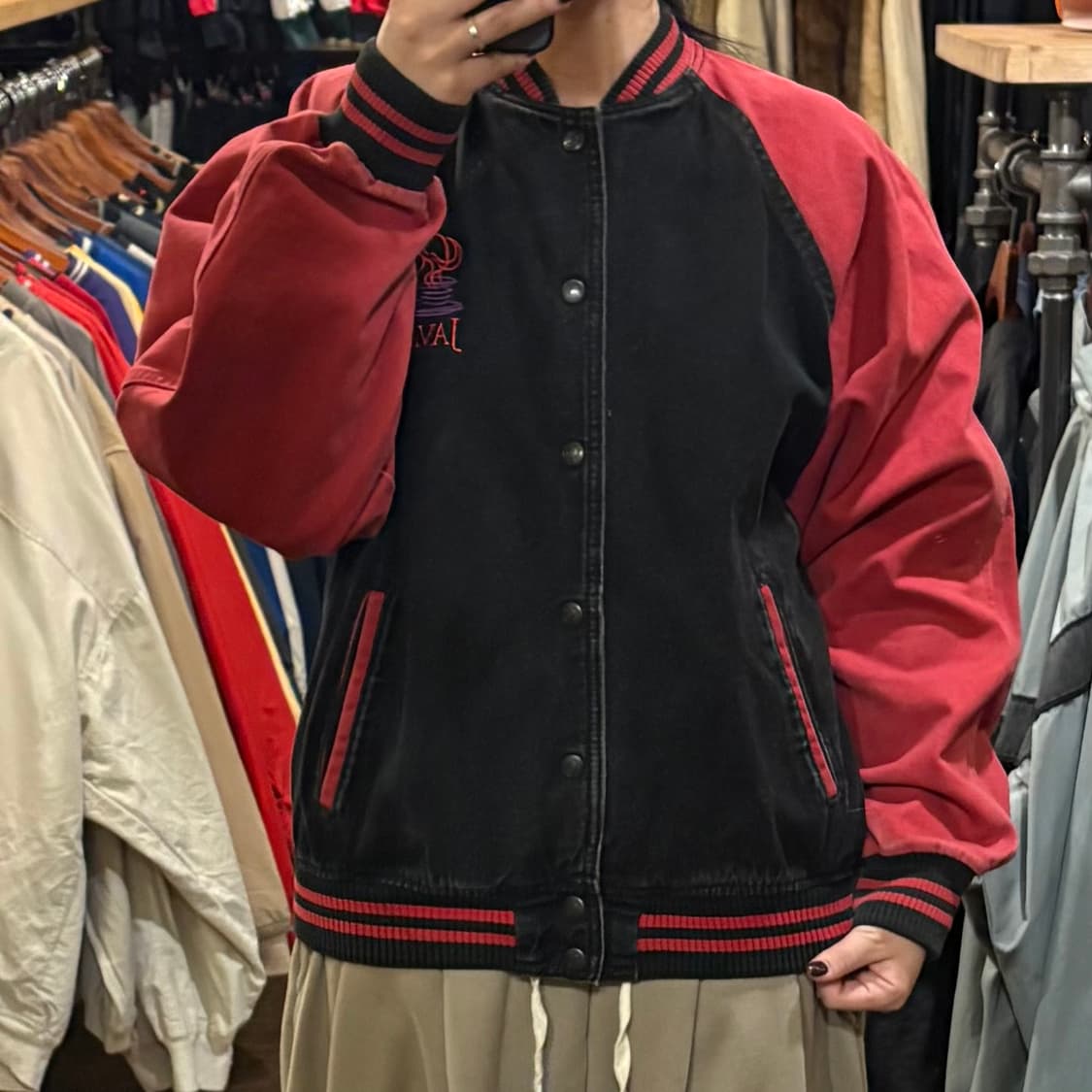 [HI] VTG 데님바시티자켓 블랙 상품이미지2