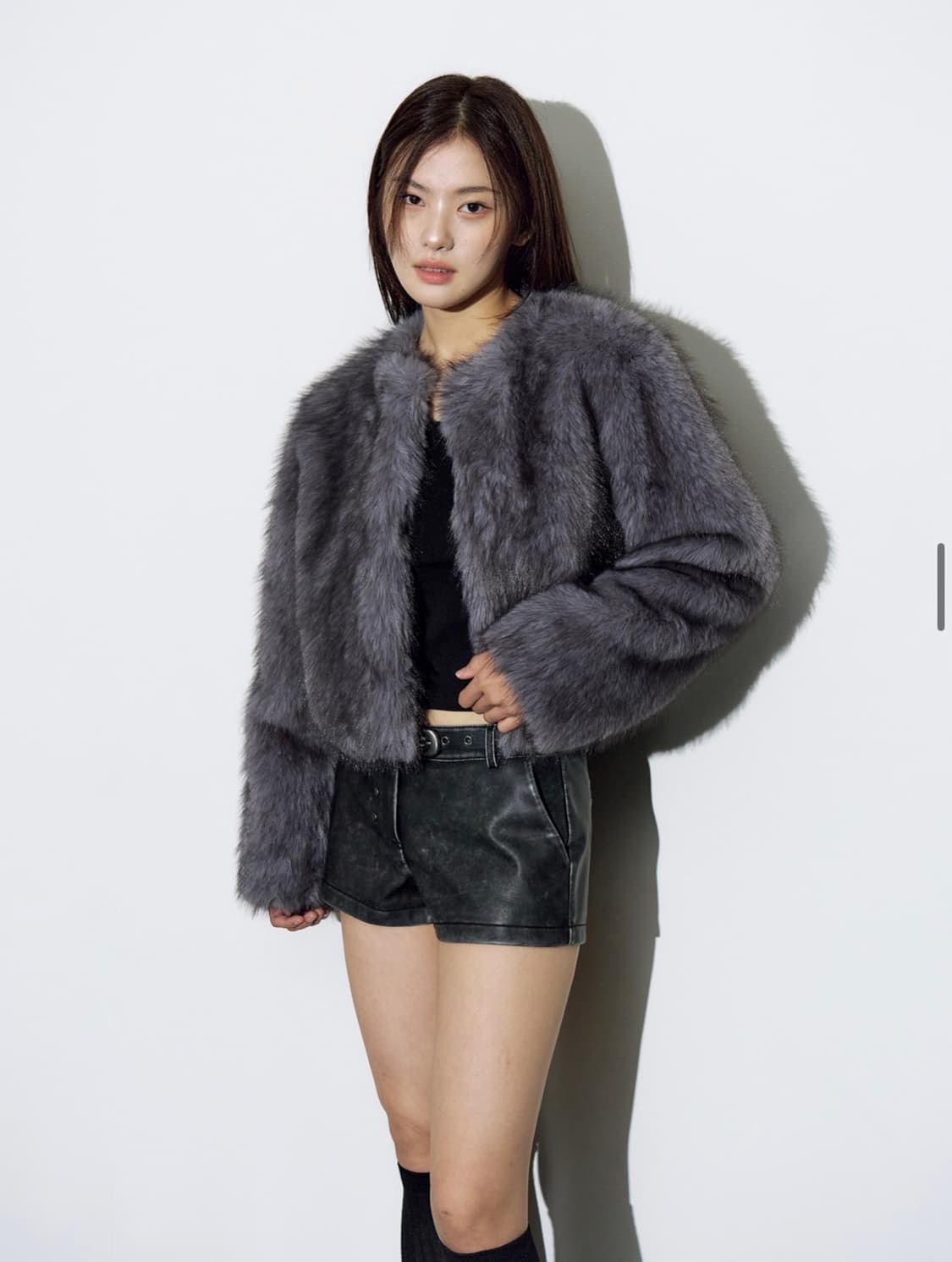 헬레네파리스 그레이 퍼자켓 상품이미지1