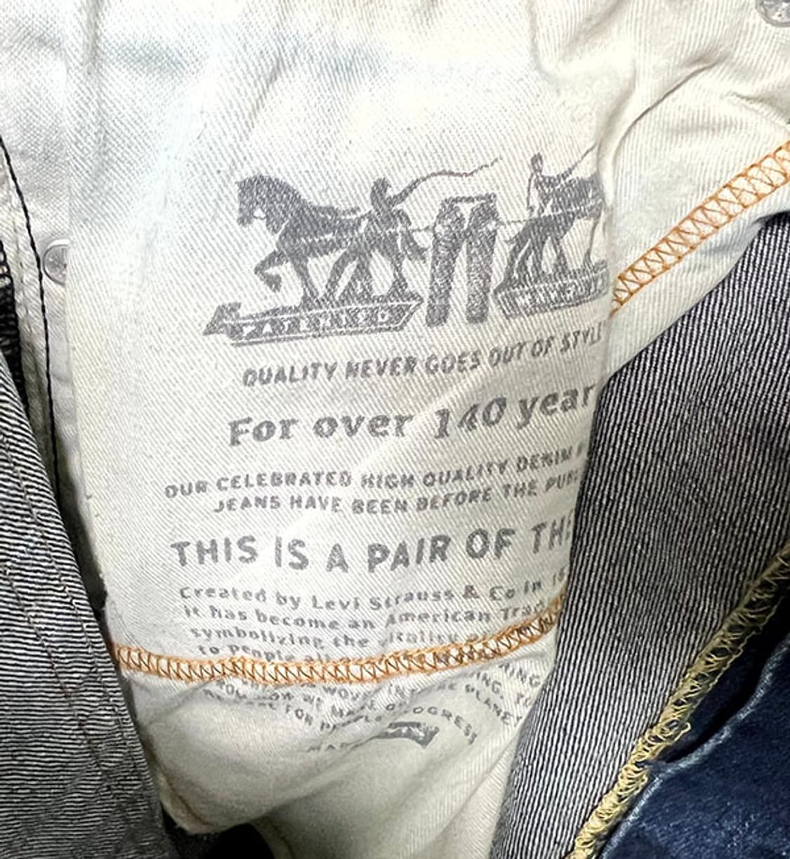 리바이스541 남자 청반바지 데님쇼츠 캐주얼 스판 데미지진 XXL 36  상품이미지5