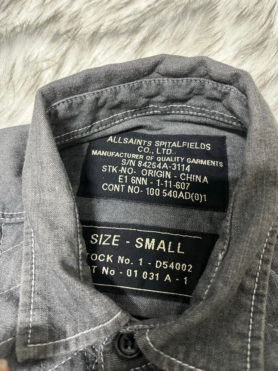 [S] 올세인츠 퀄팅 워크 셔츠 상품이미지4