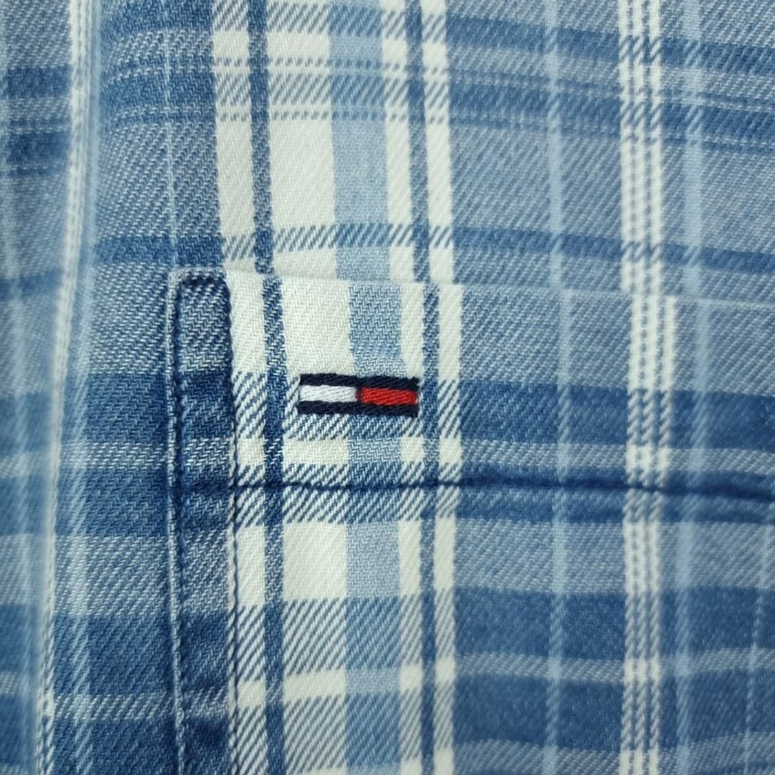 [타미힐피거] 빈티지 그라데이션 워시드 체크 셔츠 M19121 상품이미지6