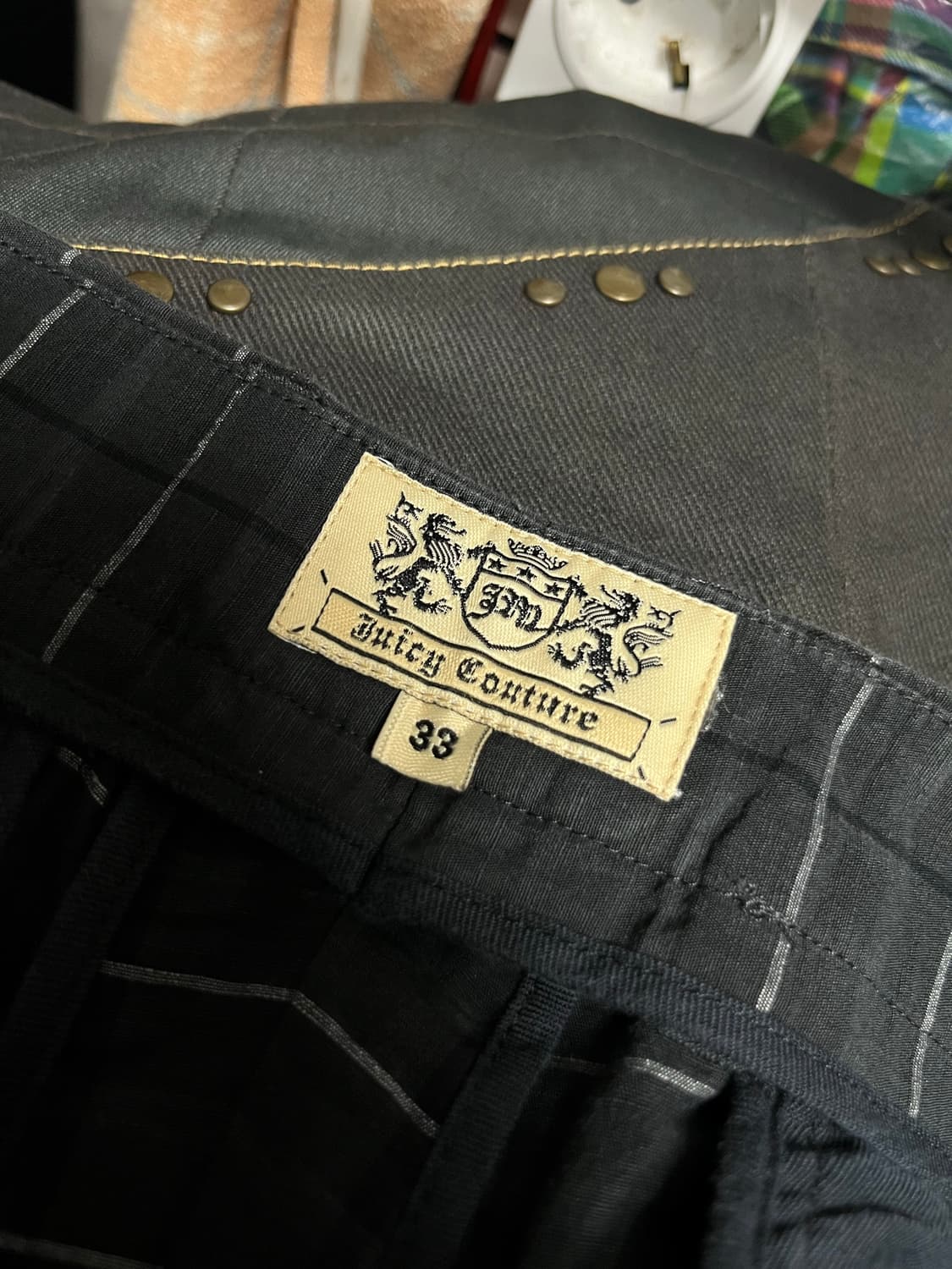 쥬시 꾸뛰르 체크무늬 바지 팬츠 33 상품이미지2