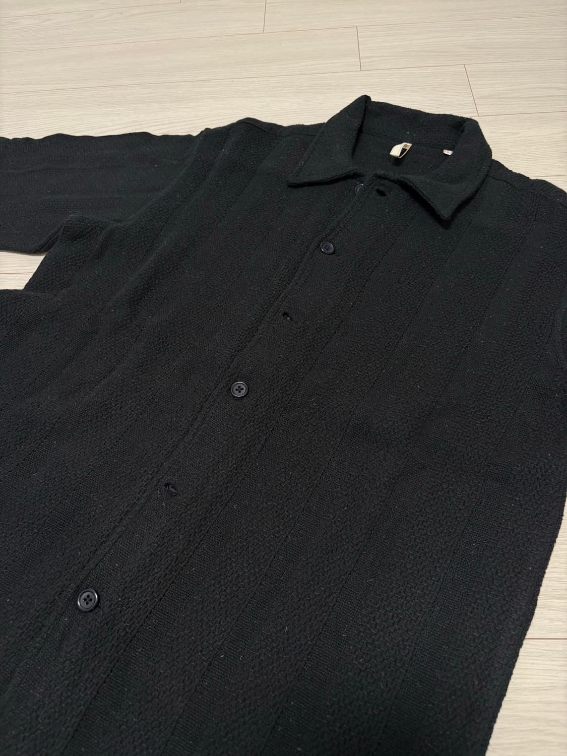 sunflower 선플라워 스페이스 셔츠 빈티지 니트 블랙 S 상품이미지5