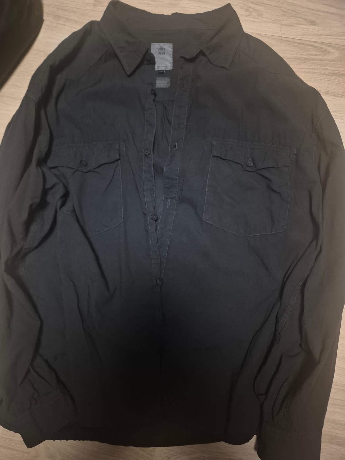 폴리테루 루즈드 텐코 웨스턴 셔츠 3사이즈 다크퍼플네이비 상품이미지2