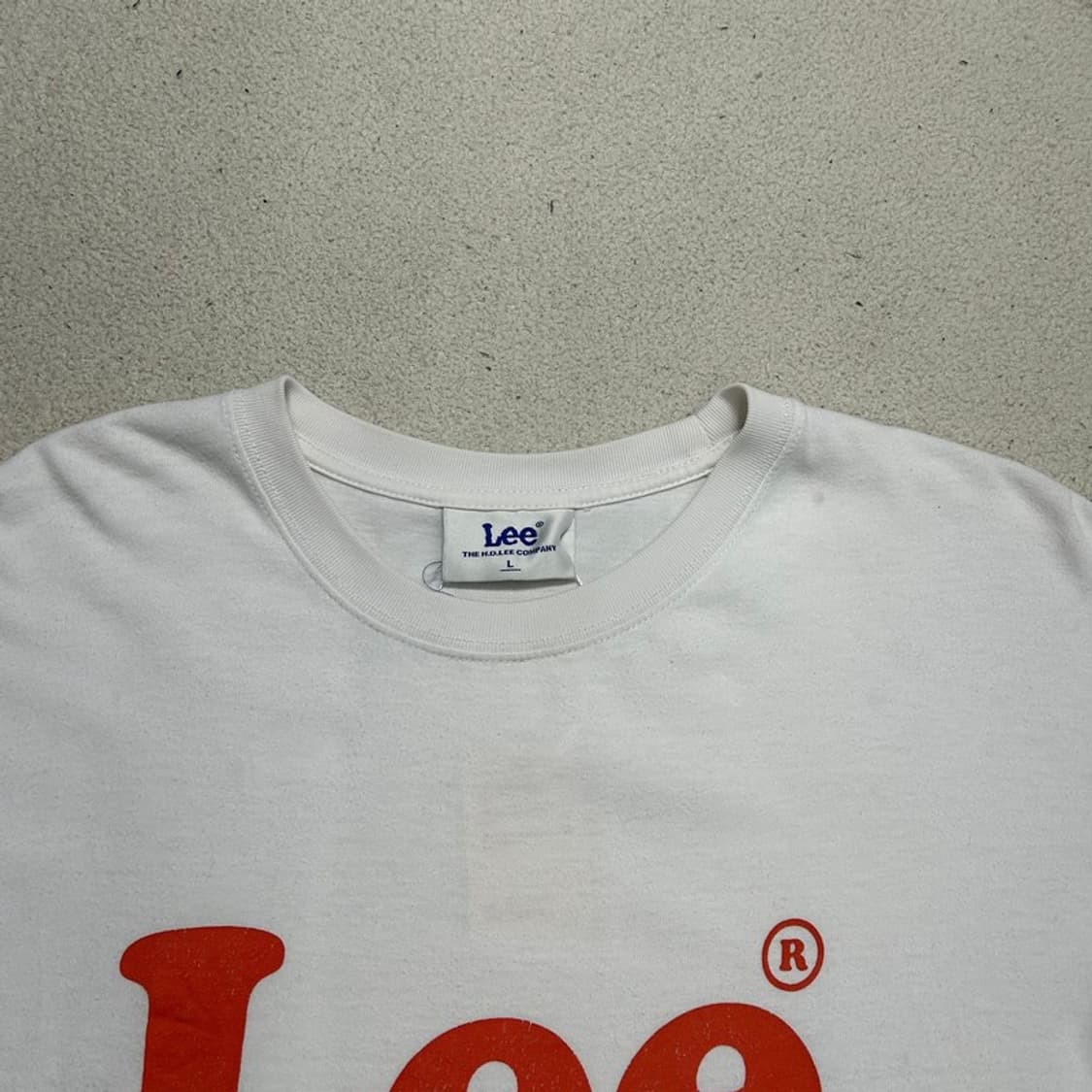 LEE 오렌지 프린팅 반팔 L 상품이미지4