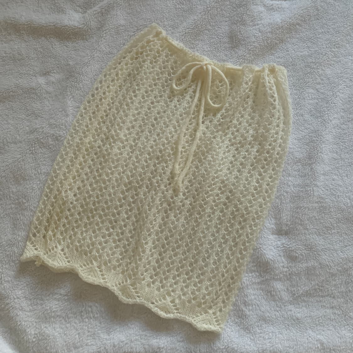 크로셰 니트 레이어드 스커트 상품이미지1