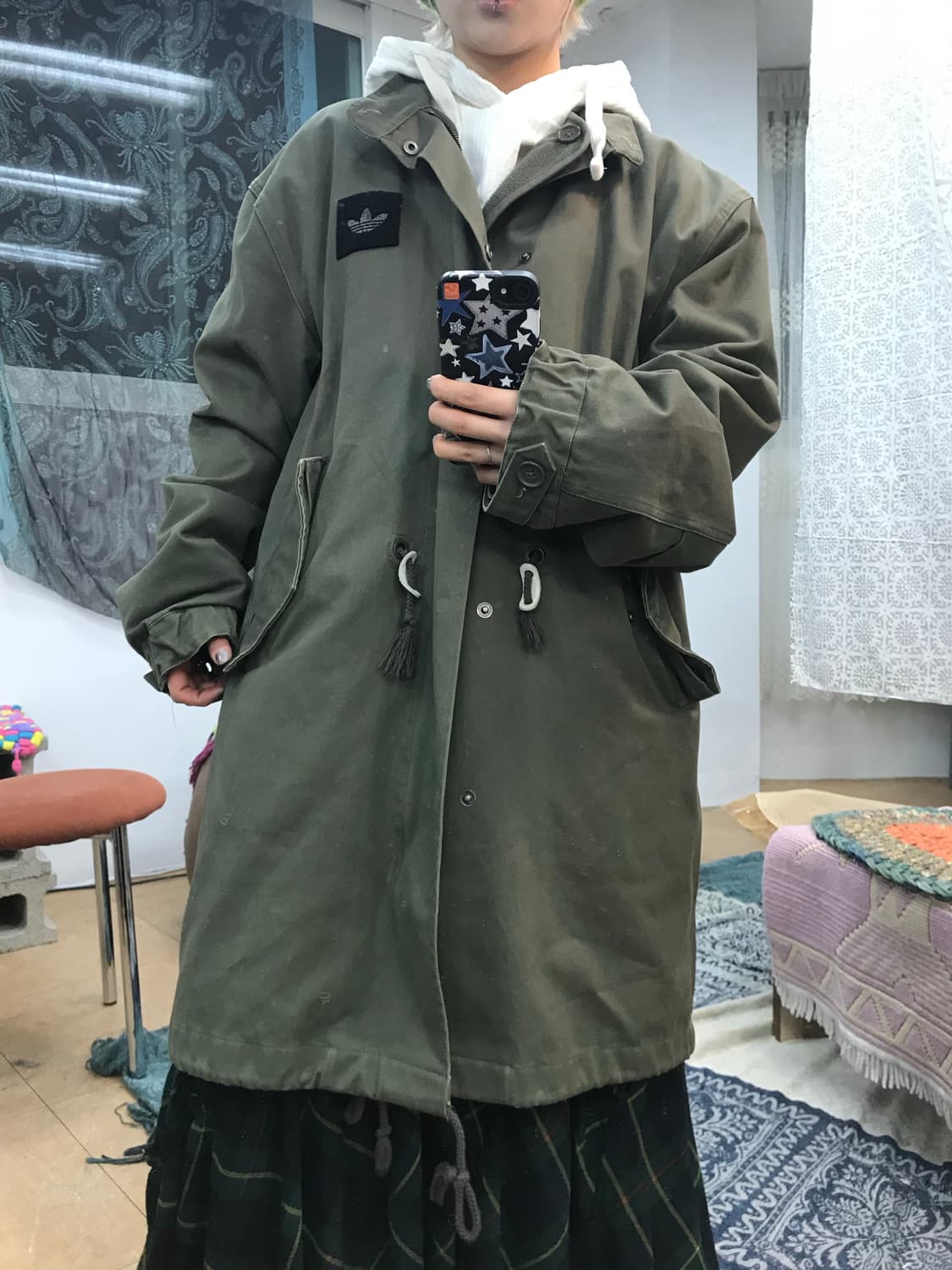 아디다스 내피 기모 파이어버드 야상점퍼  상품이미지1