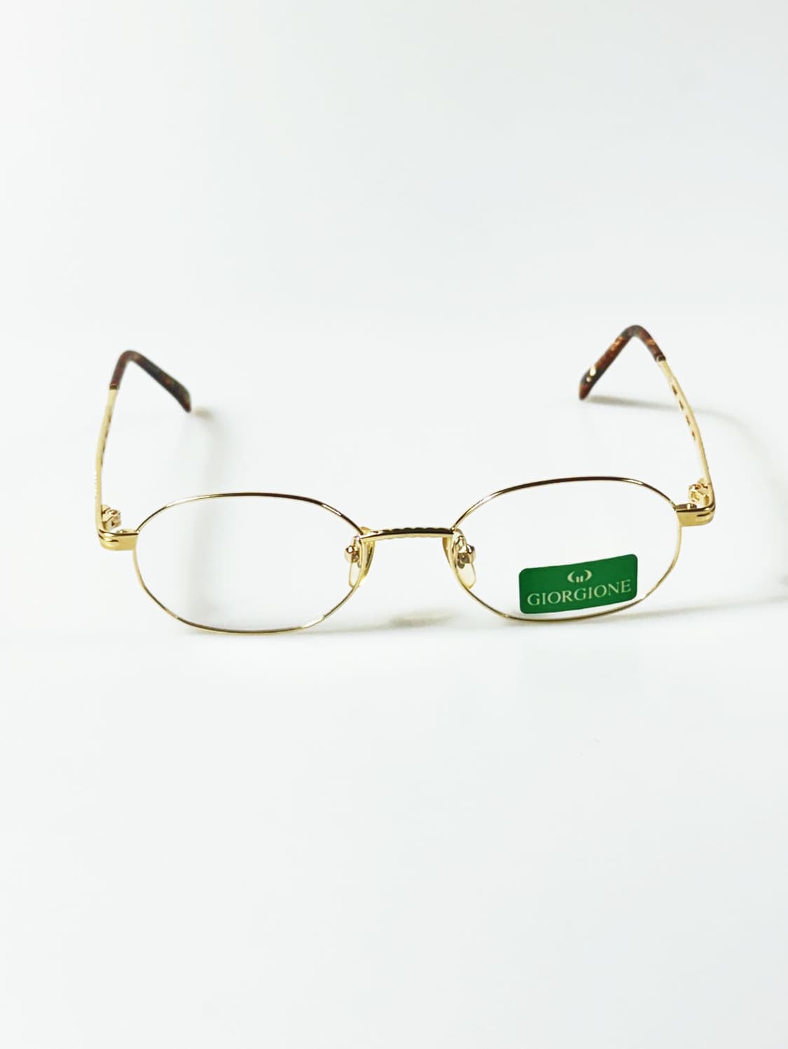 90s GIORGIONE 골드 오벌 메탈 프레임 빈티지 안경 상품이미지2